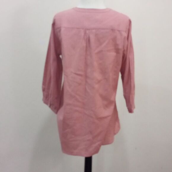 NEW! Akkriti by Pantaloons Embroidered Mandarin Collar Kurti Tunic Blouse - L - Picture 6 of 8